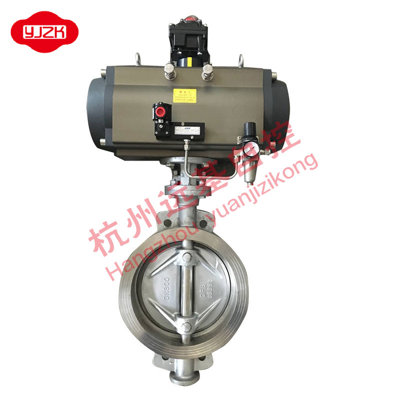 D671X-16P氣動對夾蝶閥